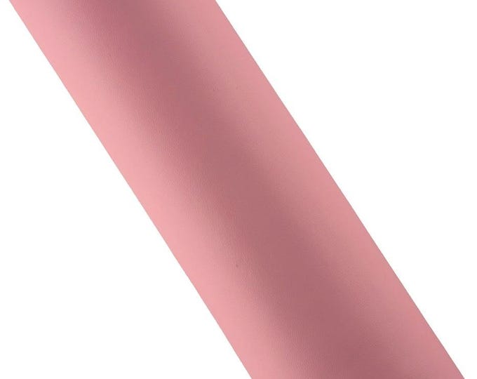 Pink SMOOTH leather hide,  soft calfskin, full grain cowhide 0.9 - 1.1 mm for hobbyists B19216-TU La Garzarara