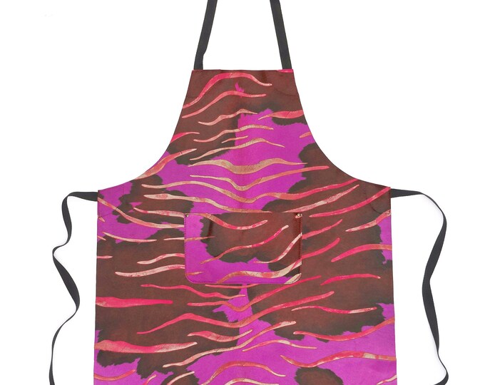 Personalized Leather Apron – Hair on leather Workwear for Chefs, Artists & Craftsmen