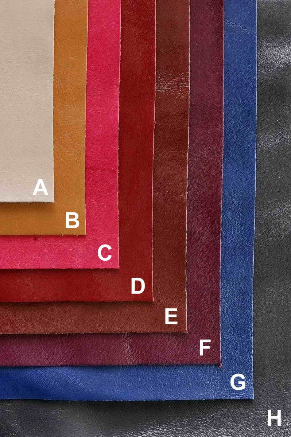 Leather pieces solid color smooth glossy soft classic Etsy