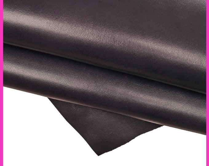 Glossy Purple Leather Hide – Premium Full Grain Stiff Calfskin for Luxury Bags and CraftsB15115-TU La Garzarara