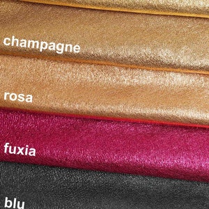 Vitellino laminato con grana piccola - pelle di vitello luminosa e stropicciata - pellame stampato morbido B13568-MT
