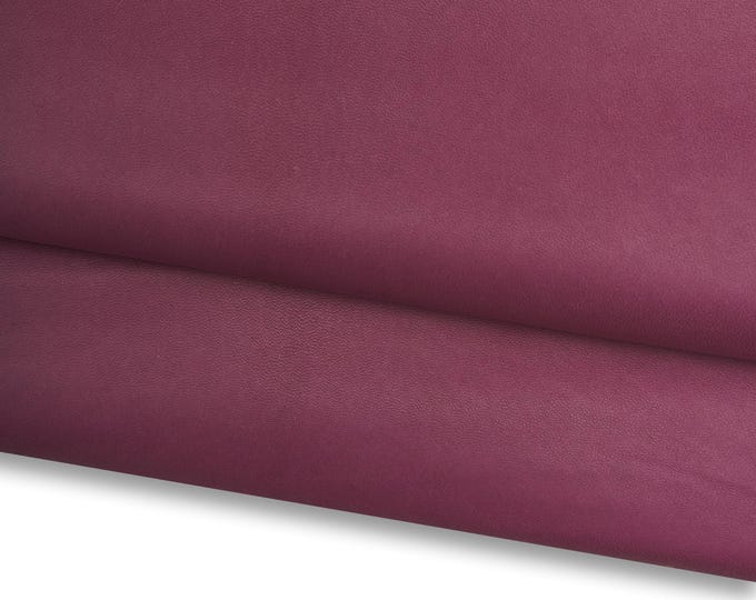 Purple smooth leather skin, super soft lambskin NAPPA, sheepskin for GARMENTS and diy projects B7600-TU   La Garzarara