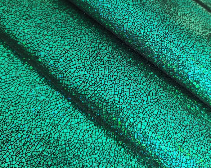 IRIDESCENT metallic leather hide, CRAKLE printed goatskin, super soft shiny calfskin, various thicknesses   B19477-MT(st)  La Garzarara