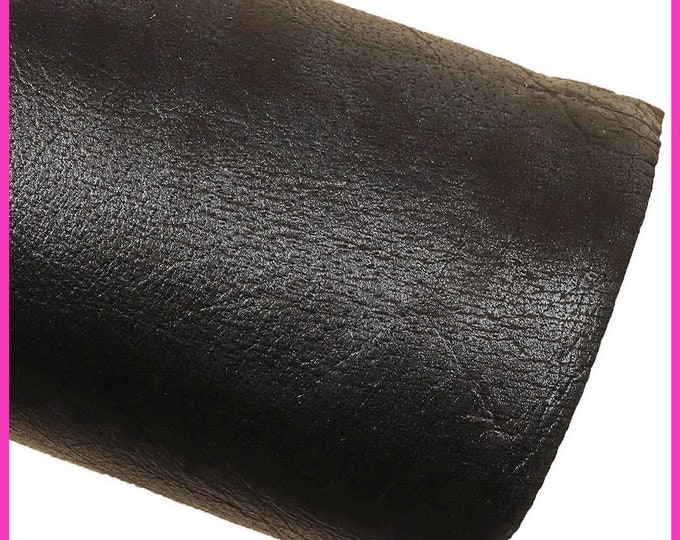 Elegant Black Leather Hide – Soft Pearlized Sheepskin with Glossy Blue Finish B15024-MT La Garzarara