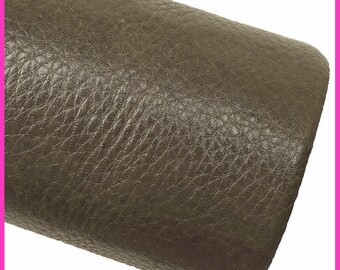 GREY sporty leather hide, pebble grain vintage cowhide, glossy soft calfskin, 1.3-1.4 mm B16354-VT La Garzarara