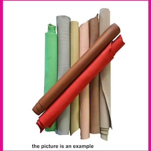 Grandi ritagli di pelle - Scampoli pellami colori chiari - mix casuale di pellami vari  AMZ35