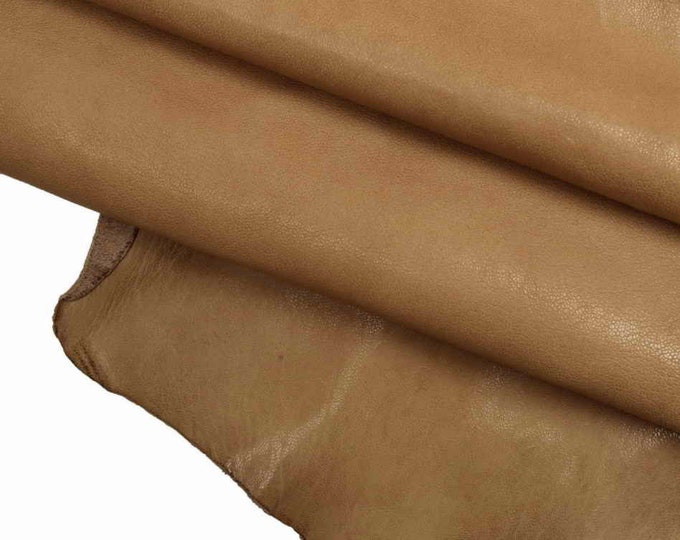 Sporty nappa leather skins beige /black washed lambskin, vintage distressed italian sheepskin, veg tanned lamb hide B13264-VT La Garzarara
