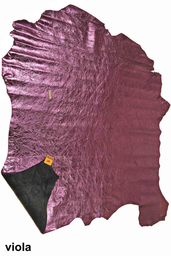 Black goatskin leather vegetable washed goat wrinkled skin genuine italian  hide leather for crafting B12695-TB La Garzarara
