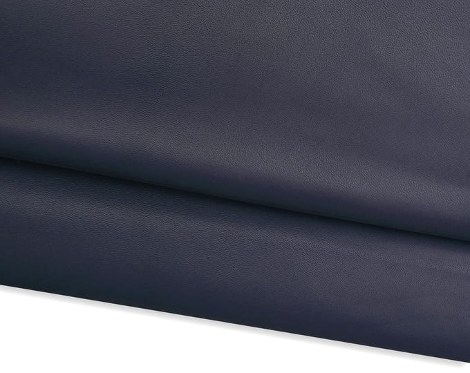 Dark navy soft lambskin leather, Blue NAPPA lamb, smooth supple lamb, sheepskin hide for GARMENTS, 0.7 - 0.8 mm B17599-TU La Garzarara