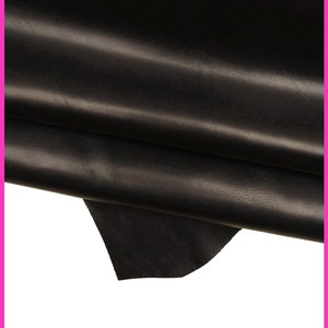 Pellame LISCIO nero, vitello lucido con venature, pelle tinta unita    B16076-TB La Garzarara