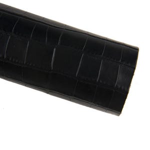 Pellame stampato coccodrillo GRIGIO, vitello classico motivo cocco, pelle lucida grigia stampata 1.1 - 1.3 mm B16647-ST La Garzarara