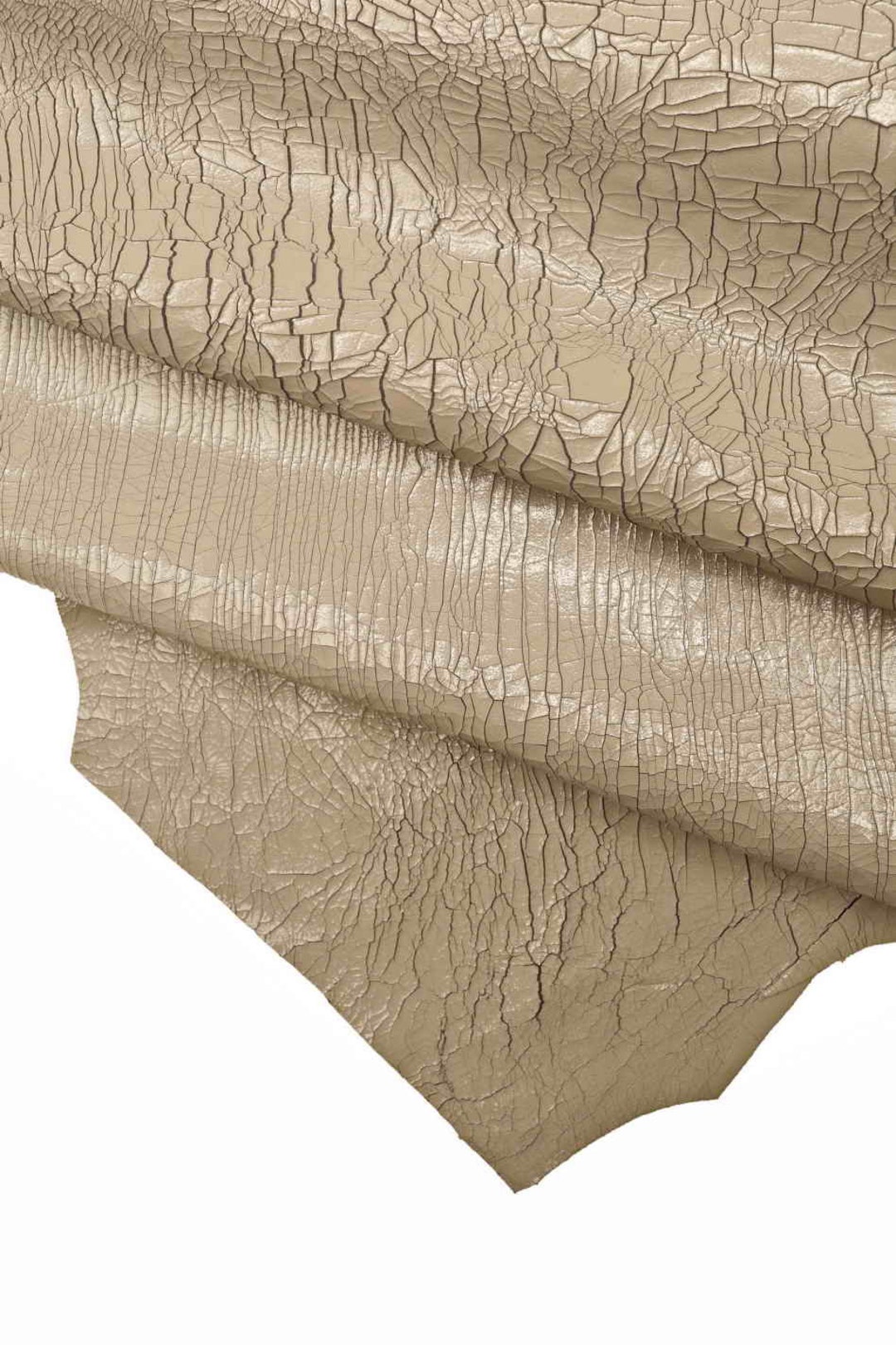 GRAY Cracked CRACKLE Leather Skins, Black Goatskin Textured