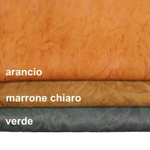 PELLE VEGETALE lavata - nappa su montone effetto stropicciato - pellame morbido dal look vintage B13904-VT La Garzarara