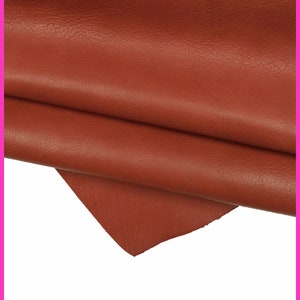 Pellame sportivo ROSSO, vitello vintage con chiaro-scuri, pelle rossa morbida con grana super fina, semi-lucida B16353-VT La Garzarara