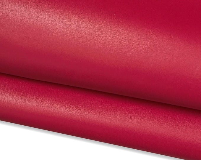 Fuchsia, bluette, green, dark red, smooth leather skin, soft NAPPA sheepskin ideal for crafting B17278-TU  La Garzarara