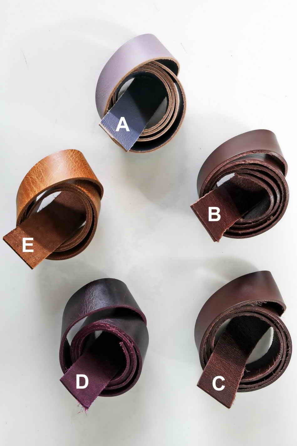 leather strips for belts