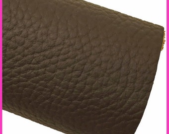 Large Brown Grain genuine leather cowhides for furnitures, sofas, cars, yacht, bags, soft pebble grain printed calfskin b16204-tu