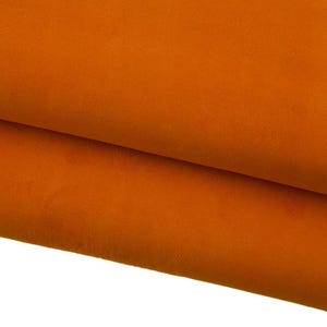 Pellame SCAMOSCIATO arancio, pelle di camoscio su capra morbida 0.8 - 1.0 mm, ideale per il fai da te B17344-TU La Garzarara