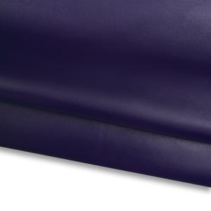NAPPA blu marino, pelle lucida liscia, pellame morbido 0.7 - 0.9 per fai da te   B17613-TU La Garzarara