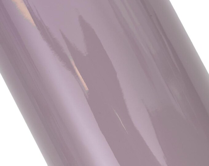 Lavender purple PATENT leather skin, solid color glossy goatskin, SMOOTH soft hide for crafters, 0.9 - 1.0 mm B19605-TU La Garzarara