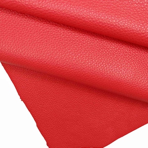Pelle con grana martellata  dollaro colore rosso corallo - pellame lucido, super morbido, look sportivo B12547-VT La Garzarara
