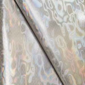 Pelle OLEOGRAFICA argento, capra laminata iridescente, pellame metallizzato 0.5/0.6 mm, ideale per hobbisti B17090-MT(ST)  La Garzarara