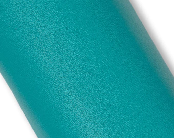 Turquoise SMOOTH leather skin, SOFT matt sheepskin nappa, sporty lambskin for crafting creations, 1.1 - 1.3 mm B18820-TU LaGarzarara