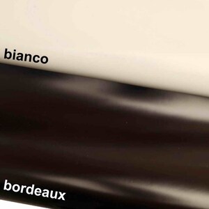 PELLE VITELLO rigido abrasivato - pellame  bianco bordeaux tinta unita  13399-TU La Garzarara