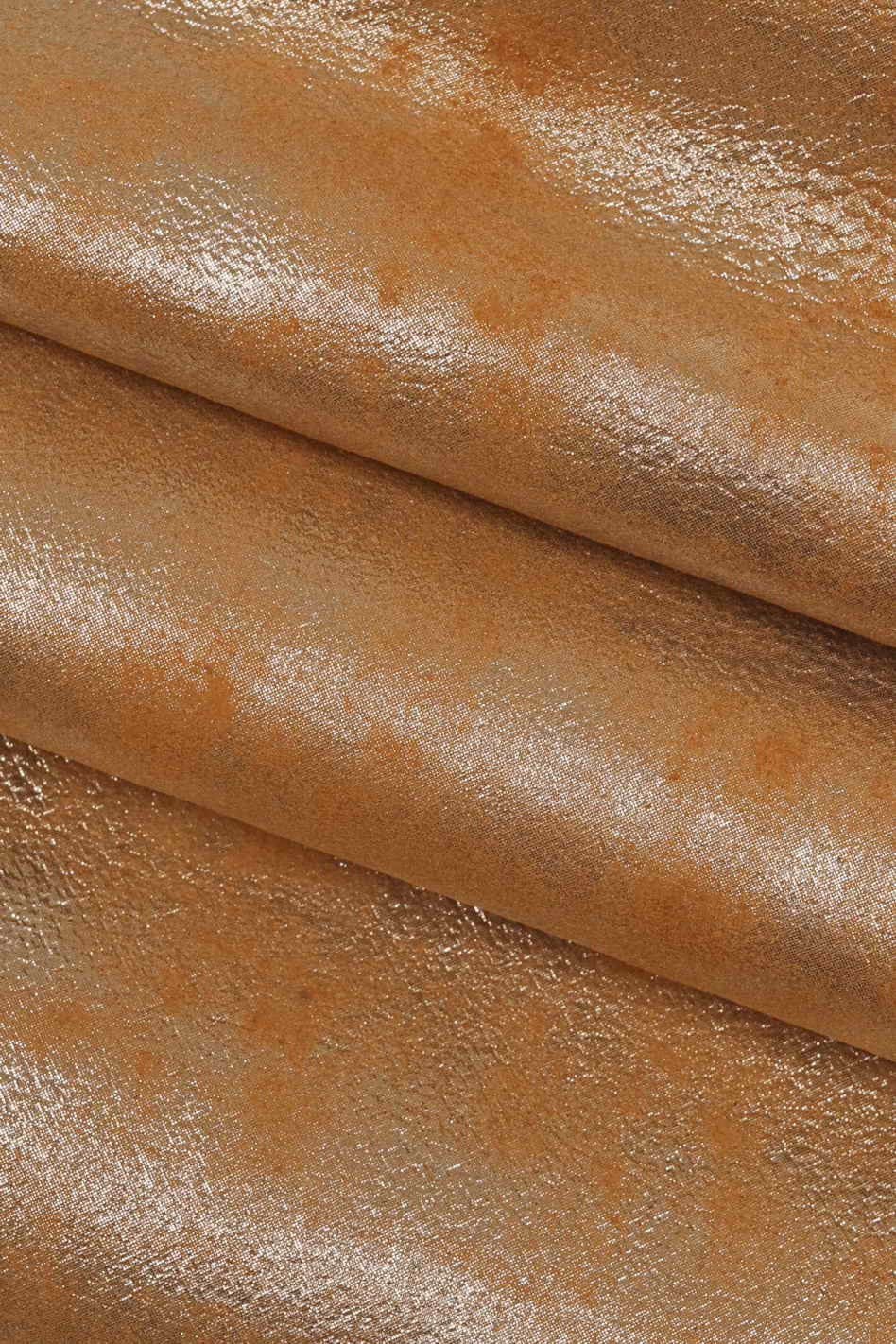 VINTAGE metallic suede leather skin - distressed colorful hides - steel  foiled vintage goatskins