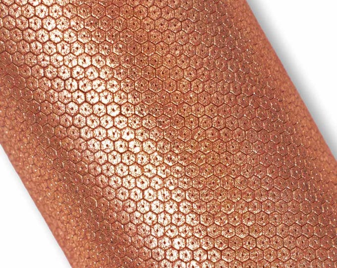 Pearlescent Lamb Leather Hide, Rose Gold Laminated Skin, Micro Textured  Leather for Bags, Soft Fashion Leather B19491-MT  La Garzarara