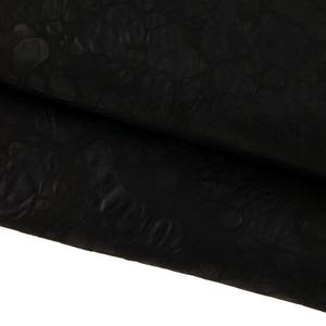 Pelle sportiva nera, agnello LAVATO stampato, pellame morbido nappato con grana irregolare B17453-TB La Garzarara