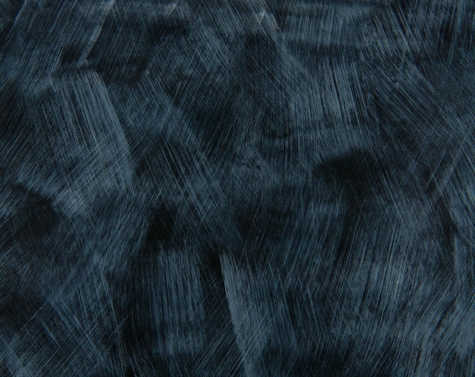 Black - white TEXTURED leather skin, brush stroke print on SOFT sheepskin, ideal for hobbyists  B19196-ST La Garzarara