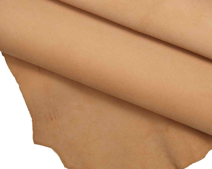 Colored suede leather hides, suede textured velour goatskin B11823-TU La Garzarara