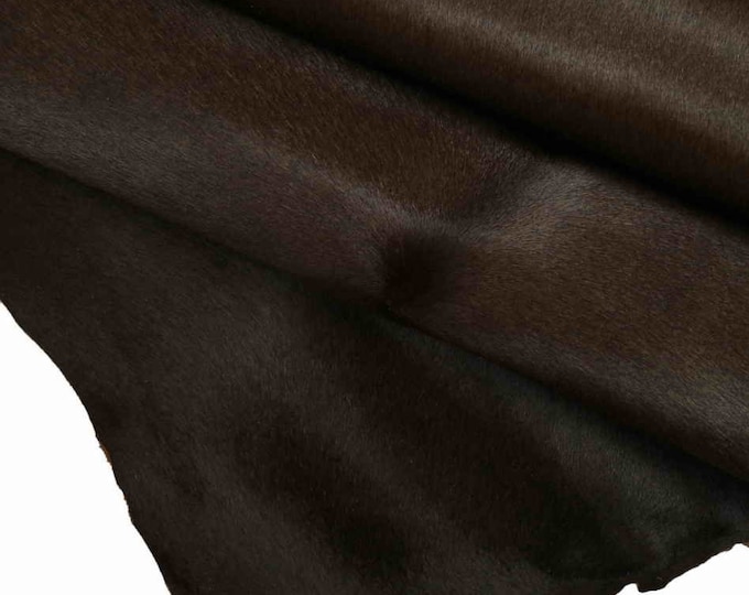 PREMIUM HAIR on full hide brown beige taupe dark brown calfskin soft leather for goods  4 colors available B12908-CV La Garzarara