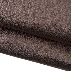 Pelle LAMINATA fucile, capra metallizzata con grana, pellame stampa DOLLARO morbido 1.3 - 1.5 mm B17311-MT La Garzarara