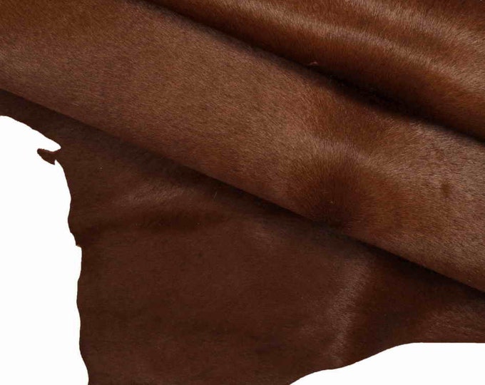 HAIR ON hides leathers - smooth white  green  brown pony calfskins  B12928-CV La Garzarara