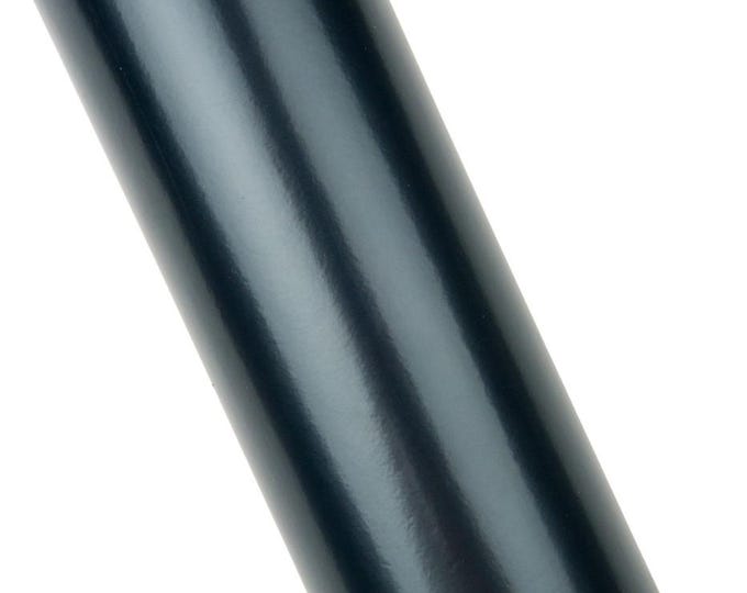 Dark blue BRUSH OFF leather hide, glossy cowhide, smooth stiff calfskin 1.4 - 1.6 mm, ideal for crafting B18223-TU   La Garzarara