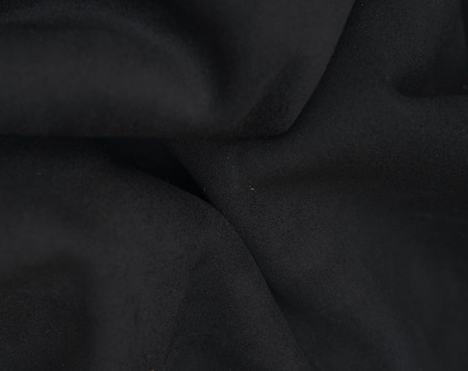 Baby calf black SUEDE, top quality soft leather skin, luxurious cowhide for crafters and diy projects B18712-TB   La Garzarara