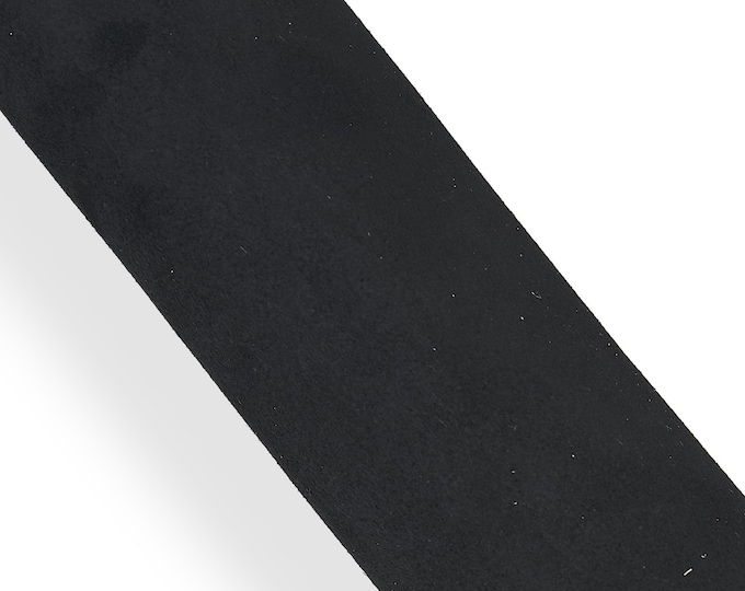 Soft Suede leather skin, Baby calf black SUEDE, luxury velvety cowhide for crafters and diy projects B18712-TB   La Garzarara