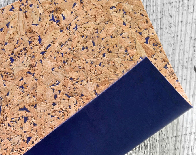 Precut Cork Leather Sheets | Printed & Textured Cork with Solid Leather Backing | DIY Craft Supplies B957 La Garzarara