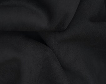 BLACK Lambskin SUEDE leather Skin, top quality soft skin, luxurious suede lamb for crafters and diy projects B18224-TB La Garzarara