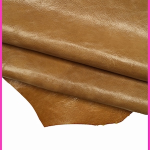 Vitellino concia VEGETALE marrone, pellame lucido sportivo effetto stropicciato, pelle morbida con chiaro scuri B16003-VT La Garzarara