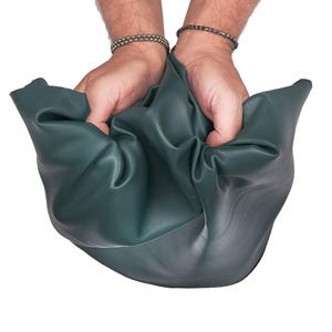 NAPPA verde petrolio, pelle agnello super morbido, pellame liscio semi lucido per abbigliamento B17590-TU La Garzarara