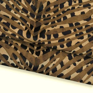 Pelle di cavallino stampa ZEBRA - LEOPARDO, pellame pony animalier, vitello di lusso per artigiani  B17778-cv  La Garzarara