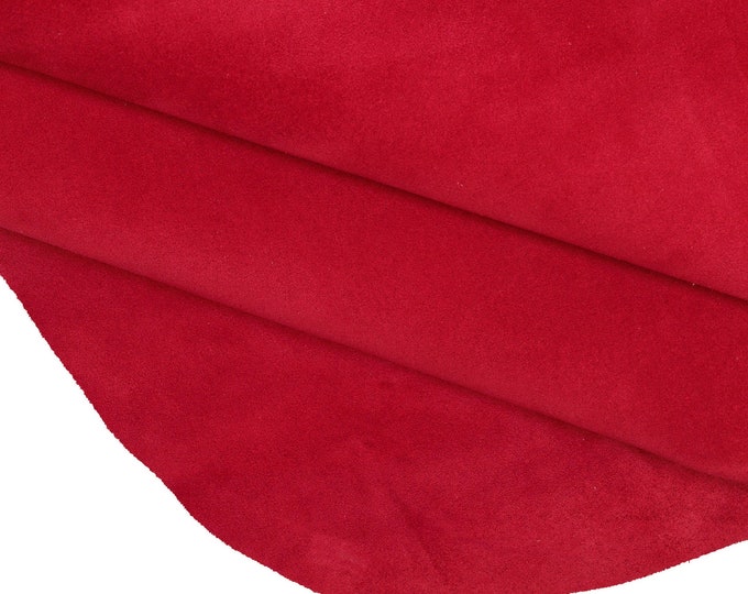 Suede textured leather hides, soft solid suede cow hide, sporty skinsB13879-TU La Garzarara