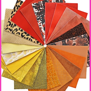 12 PEZZI MISTI sui toni giallo e arancio, tinta unita, laminati e stampati, scelta casuale   15 x 12 cm   B14456-PZ    La Garzarara