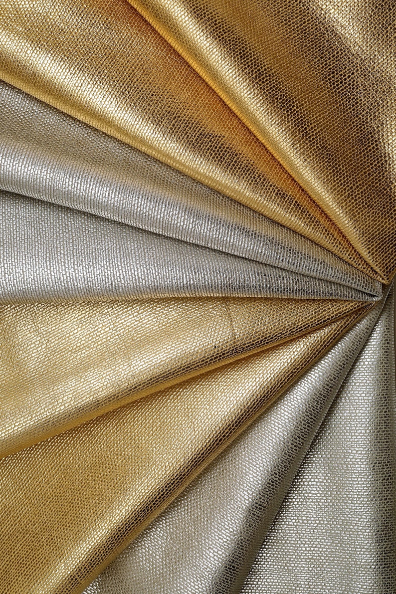 soft skin A5695-MT La Garzarara Italian leather laminated printed tejus suede hides available in two colors