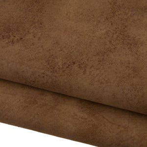Camoscio SPORTIVO marrone, pelle capra scamosciata cuoio effetto invecchiato, pellame morbido vintage per hobbisti B17242-VT La Garzarara