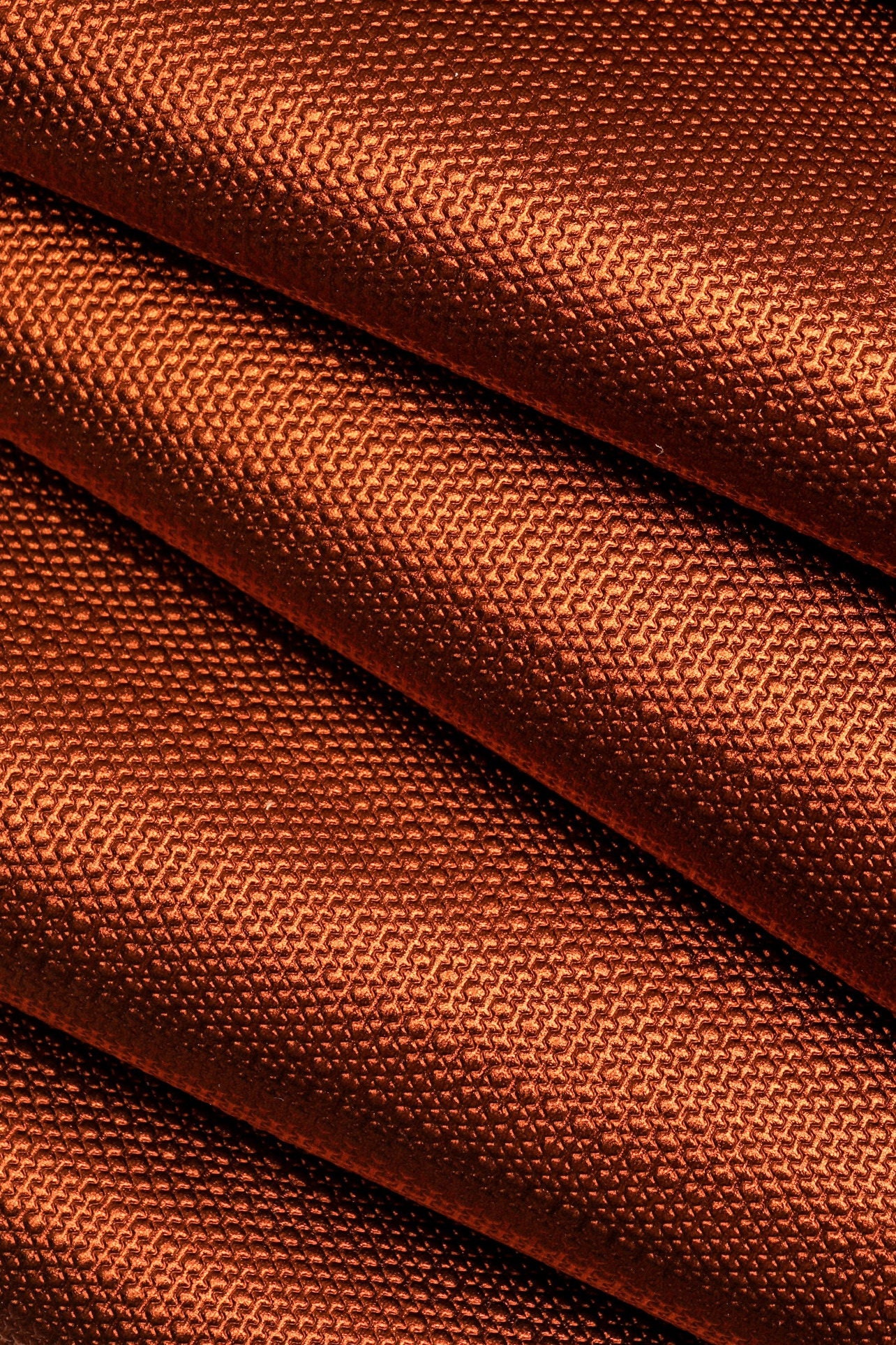 Copper Metallic Leather Hide, Metallic Calf Leather, Copper