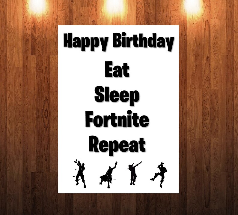 Fortnite Birthday Card Etsy - image 0
